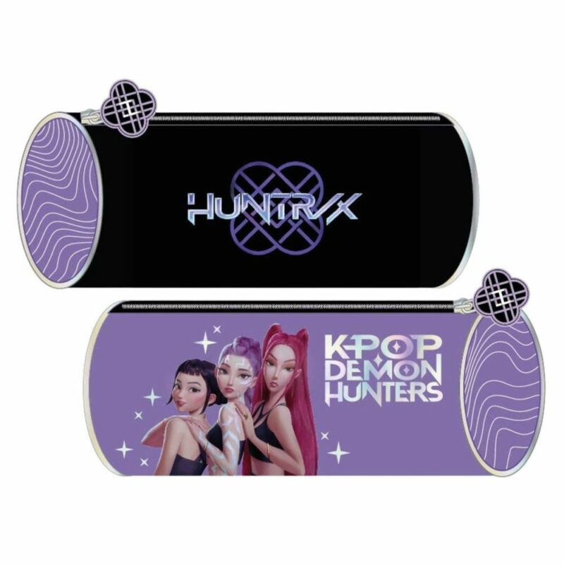 K-pop Demon Hunters Κασετίνα Βαρελάκι Μοβ 22×8×8 cm 6091495