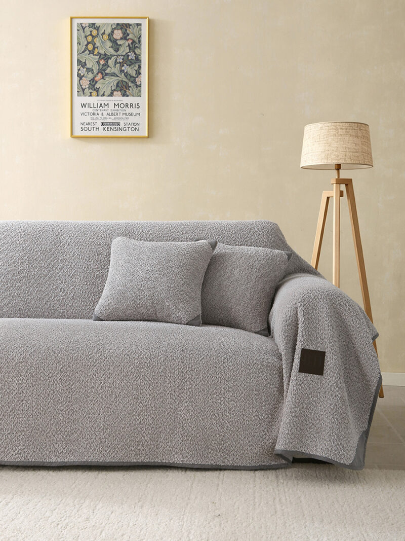 Beauty Home Ριχτάρια σετ 3τμχ Lamb Plus Art 8831 (175×180+175×250+175×300) Γκρι 5965472