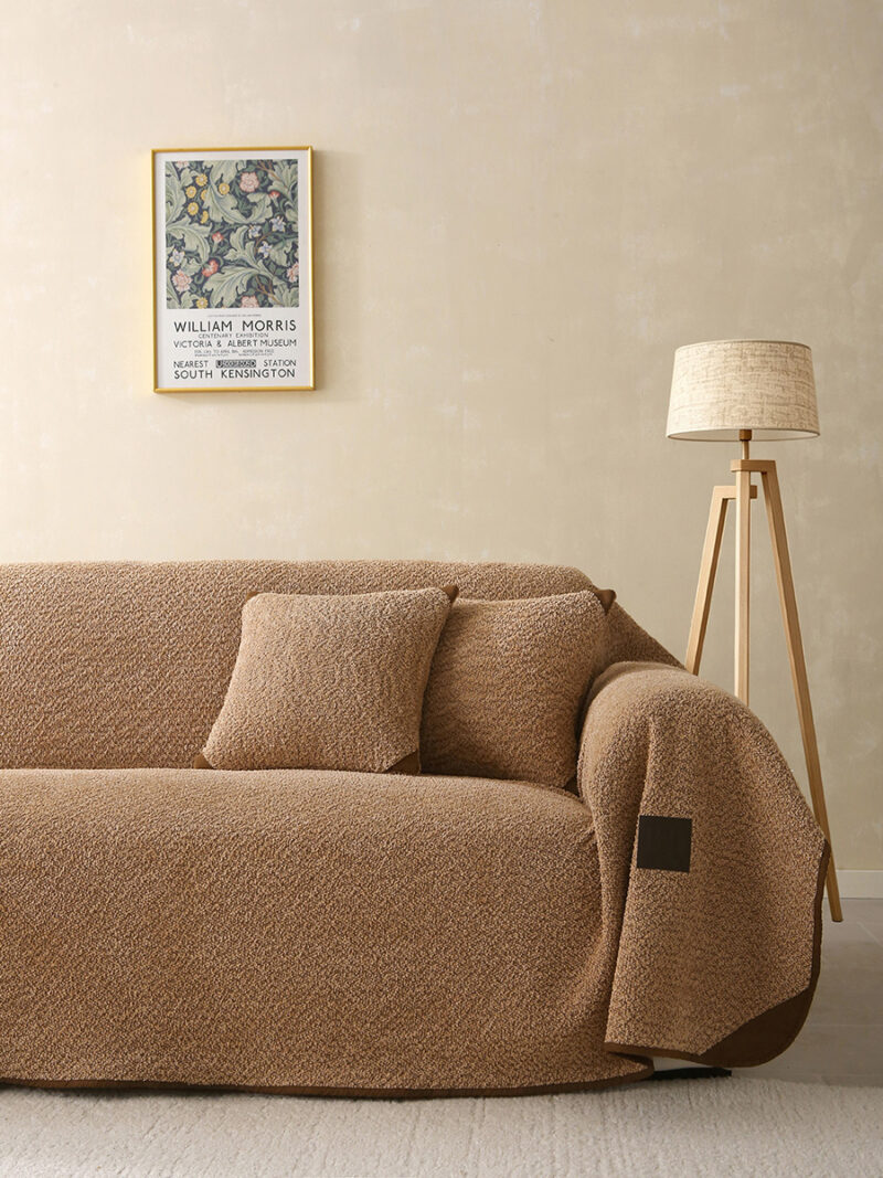 Beauty Home Ριχτάρια σετ 3τμχ Lamb Plus Art 8832 (175×180+175×250+175×300) Άμμου 5965491