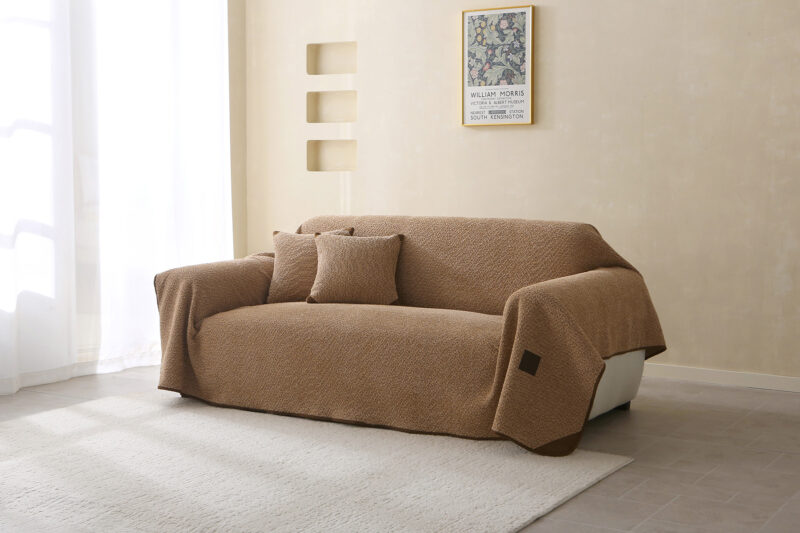 Beauty Home Ριχτάρια σετ 3τμχ Lamb Plus Art 8832 (175×180+175×250+175×300) Άμμου 5965492