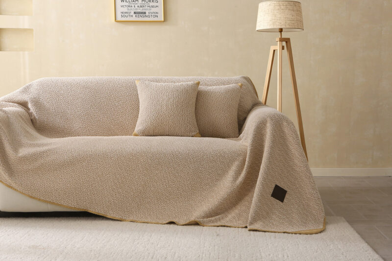 Beauty Home Ριχτάρια σετ 3τμχ Lamb Plus Art 8833 (175×180+175×250+175×300) Μπεζ 5965515
