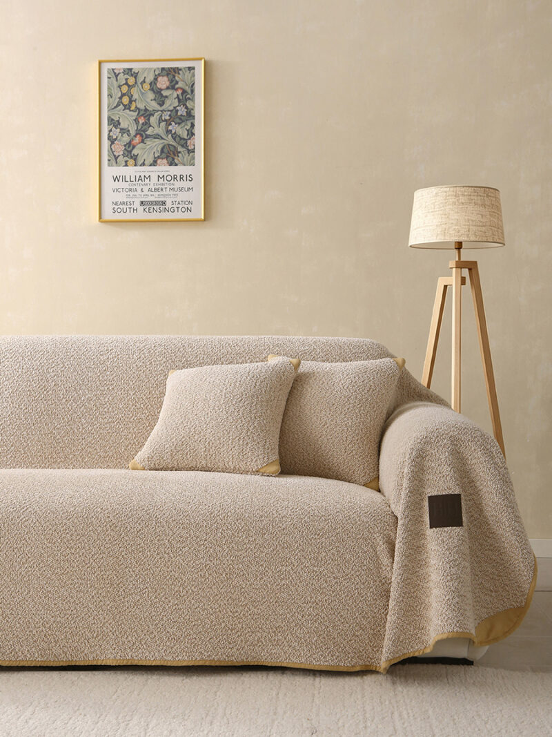 Beauty Home Ριχτάρια σετ 3τμχ Lamb Plus Art 8833 (175×180+175×250+175×300) Μπεζ 5965516