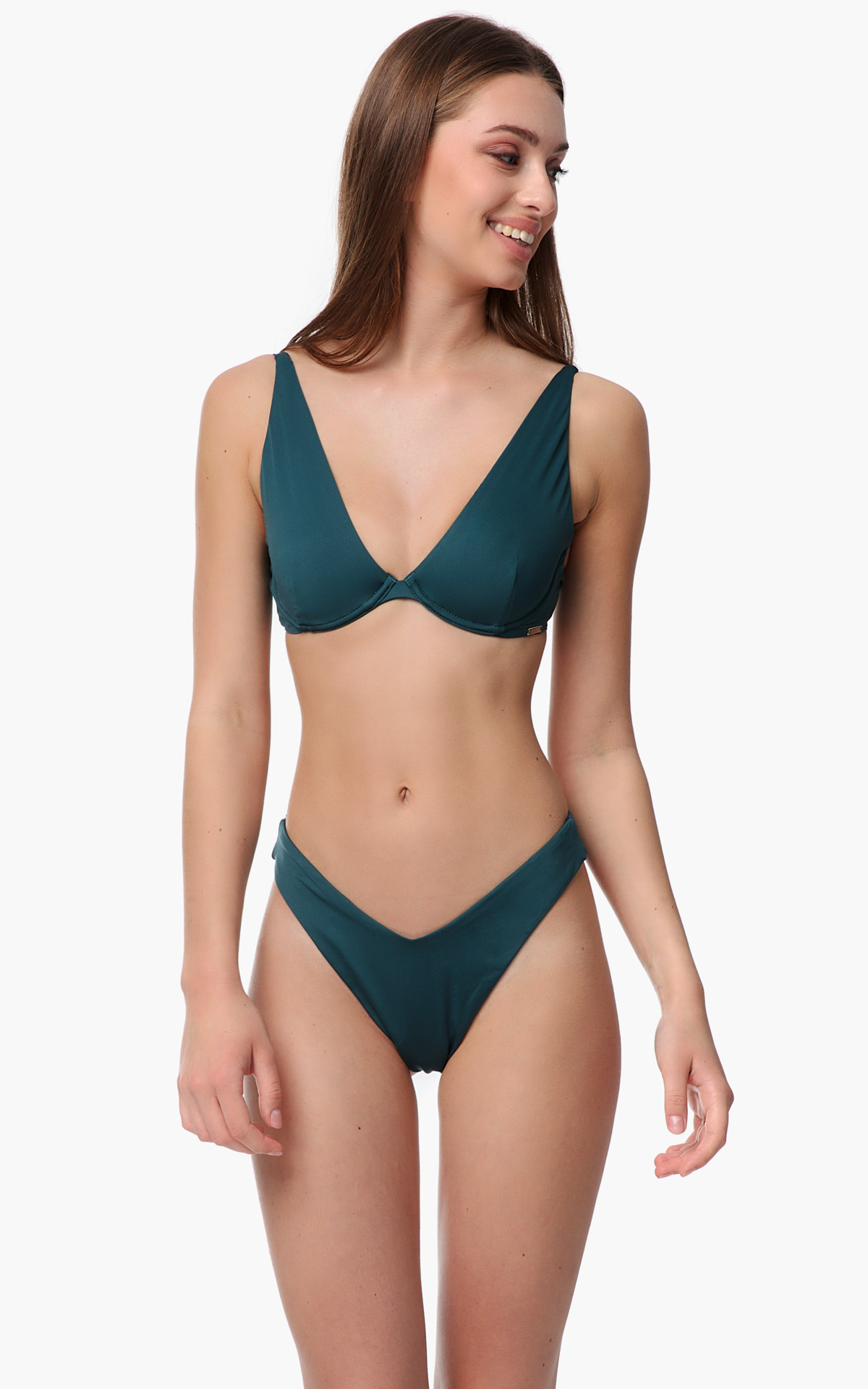 Delfi Rio V Brazil Bikini Slip 90-90307-366 Πετρόλ Πετρόλ