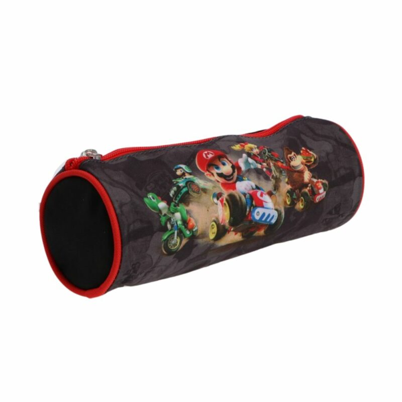 Super Mario Κασετίνα Βαρελάκι Mario Kart World Μαύρη 22×7×7 cm 6091497