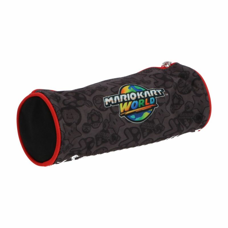 Super Mario Κασετίνα Βαρελάκι Mario Kart World Μαύρη 22×7×7 cm 6091499