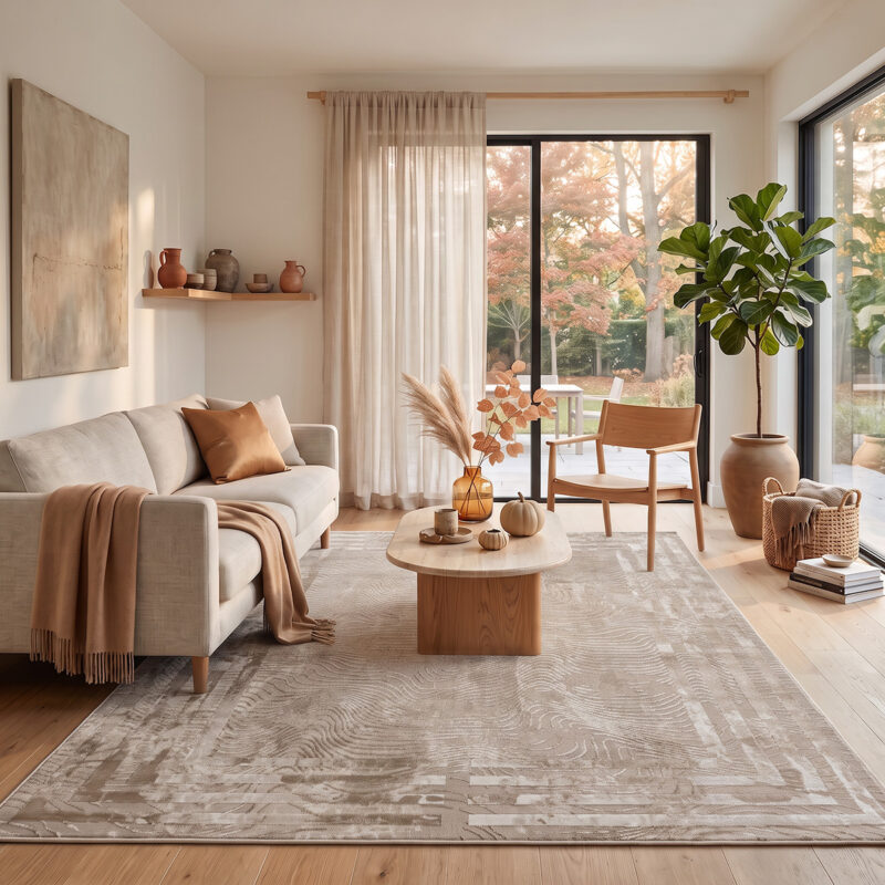 Beauty Home Σετ Κρεβατοκάμαρας 3τμχ Vision Art 9257 (67×140+67×140+67×220) Μπεζ 5858056