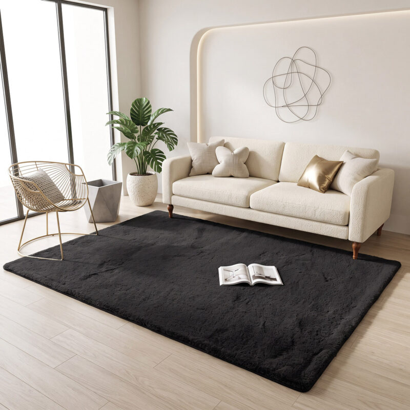 Beauty Home Χαλί Rabbit Art 9644 Μαύρο 5889377
