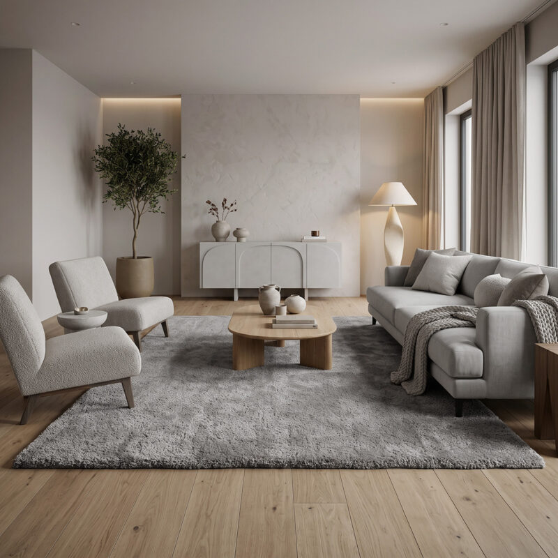 Beauty Home Σετ Κρεβατοκάμαρας 3τμχ Flame Art 9667 (67×140+67×140+67×220) Γκρι 5868952