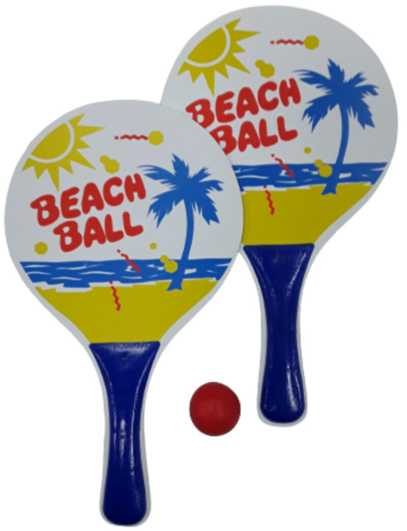Ρακέτες Παραλίας 2τμχ με μπαλάκι Blue LG Imports 5413247051349