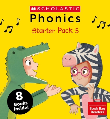 SCHOLASTIC PHONICS BOOK BAG READERS: STARTER PACK 5 – 8 BOOKS INSIDE 9780702309328 5789733