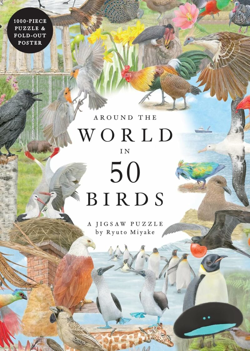 AROUND THE WORLD IN 50 BIRDS: A JIGSAW PUZZLE – 1000 PIECES 9781399620024 5409296