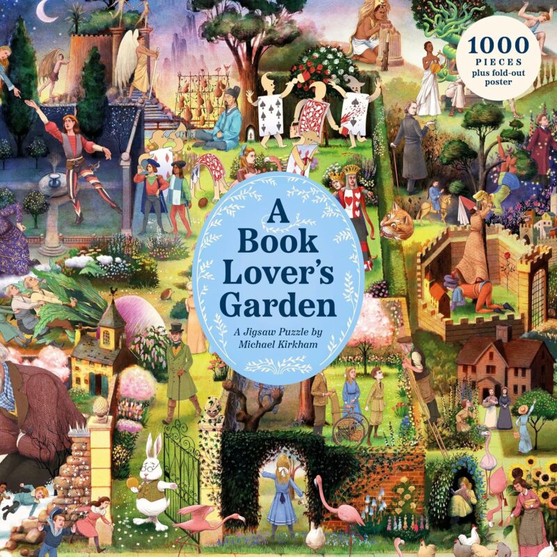 A BOOK LOVERS GARDEN : A 1000-PIECE JIGSAW PUZZLE BY MICHAEL KIRKHAM 9781399629553 5408740
