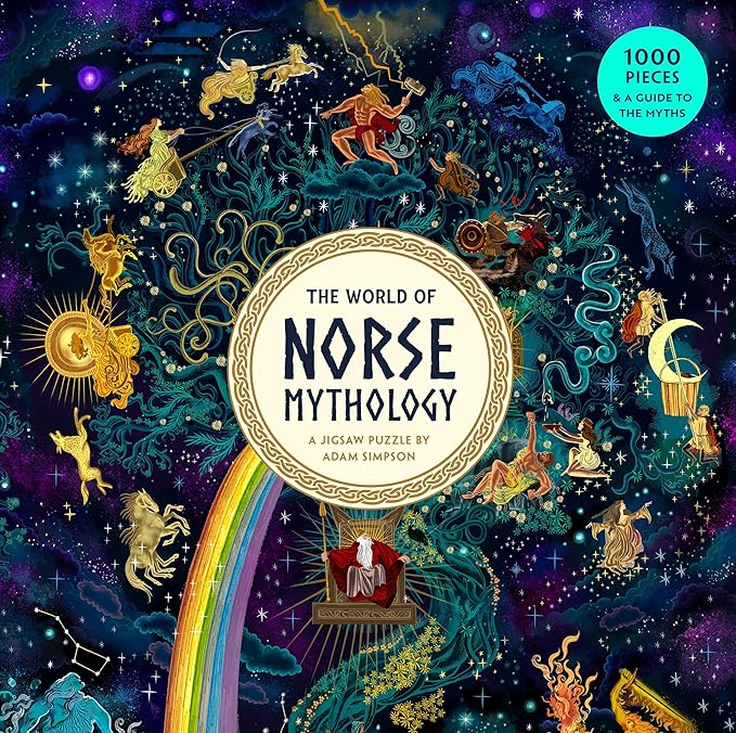 THE WORLD OF NORSE MYTHOLOGY : A JIGSAW PUZZLE - 1000 PIECES 9781399629607