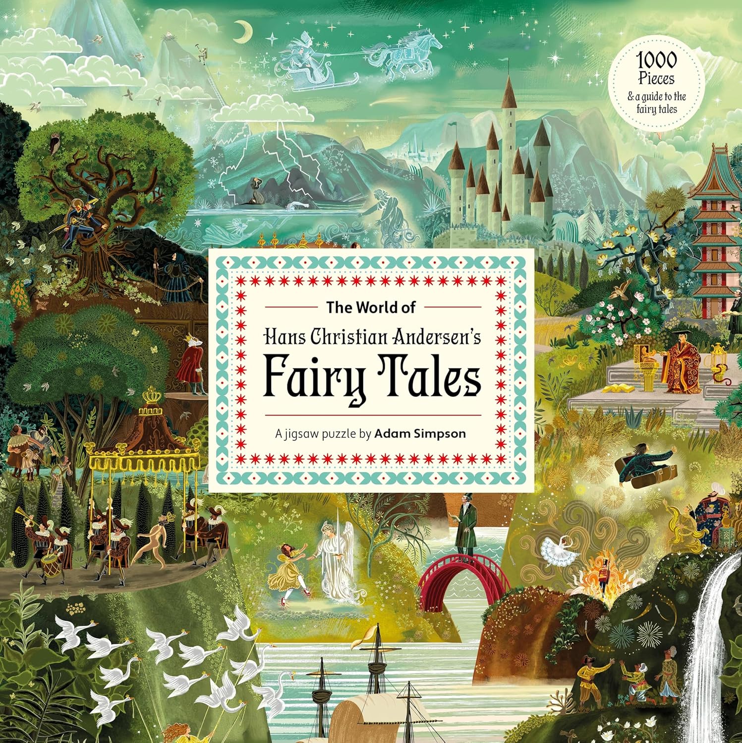 THE WORLD OF HANS CHRISTIAN ANDERSENS FAIRY TALES - A 1000-PIECE JIGSAW PUZZLE BY ADAM SIMPSON 9781399631983