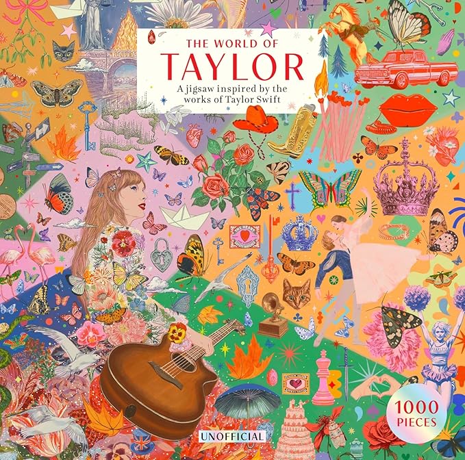 THE WORLD OF TAYLOR – AN UNOFFICIAL 1000-PIECE JIGSAW PUZZLE INSPIRED BY THE WORKS OF TAYLOR SWIFT 9781399632065 5387677