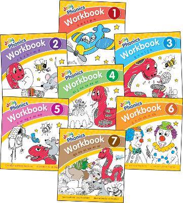 JOLLY PHONICS WORKBOOKS 1-7 : IN PRECURSIVE LETTERS (BRITISH ENGLISH EDITION) 9781844146581 5789344