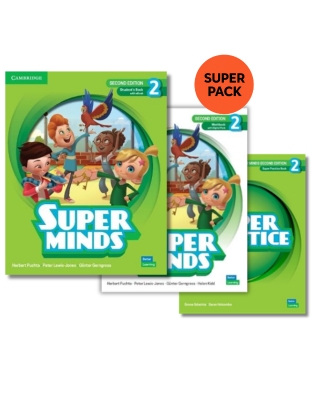 SUPER MINDS 2 SUPER PACK 2 (SB + WB + SUPER PRACTICE + WORDLIST) 2ND ED 9782026260010 5618754