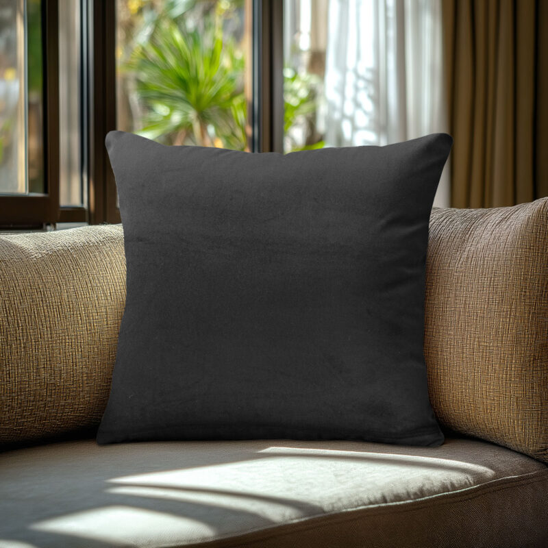Beauty Home Μαξιλαροθήκη ΒΕΛΟΥΔΟ PREMIUM ΜΑΥΡΟ 5762963