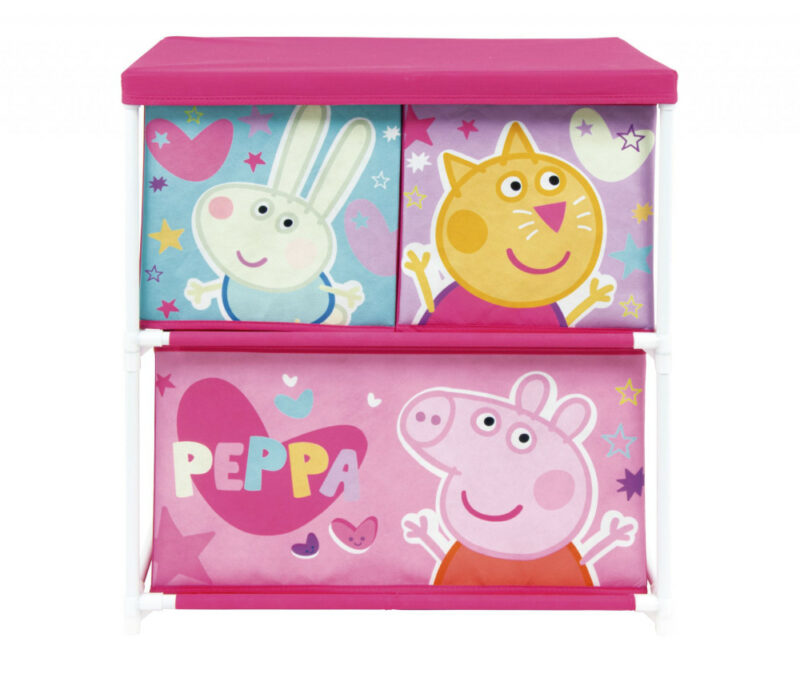 Peppa Pig 3-compartment Ραφιέρα Αποθήκευσης Παιχνιδιών 53×30×60 cm 5883918