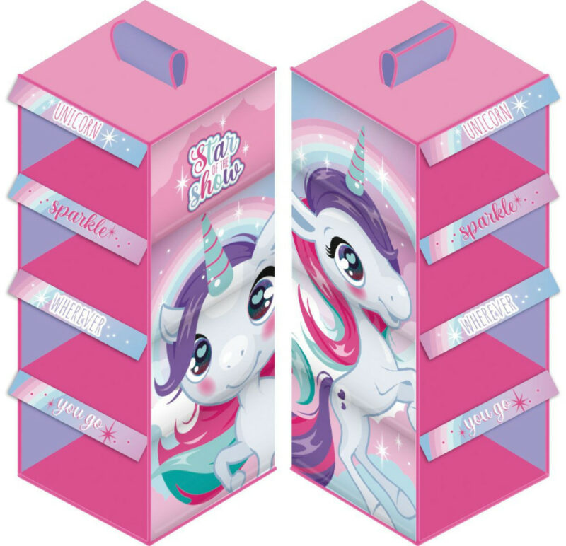 Unicorn Sparkle Hanging Έπιπλο Οργάνωσης και Αποθήκευσης 4 Τεμαχίων 5883979