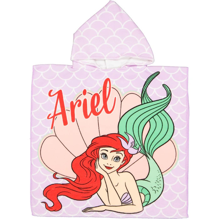 Disney Princess Ariel Πετσέτα θαλάσσης πόντσο 60×120 cm (Fast Dry) 5873720
