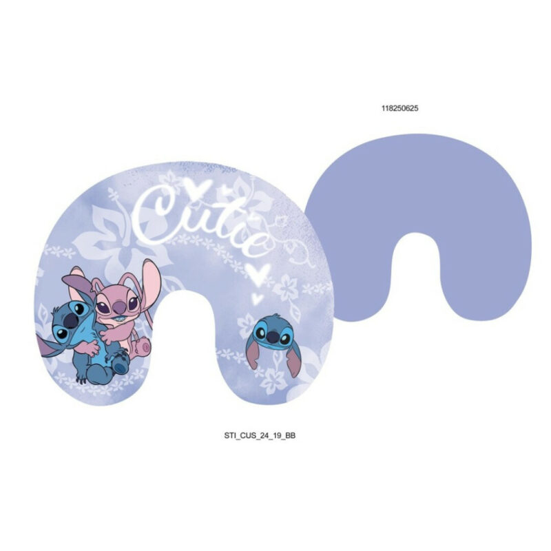 Disney Lilo and Stitch Παιδικό μαξιλάρι ταξιδίου αυχένα 35×30 cm 5894982