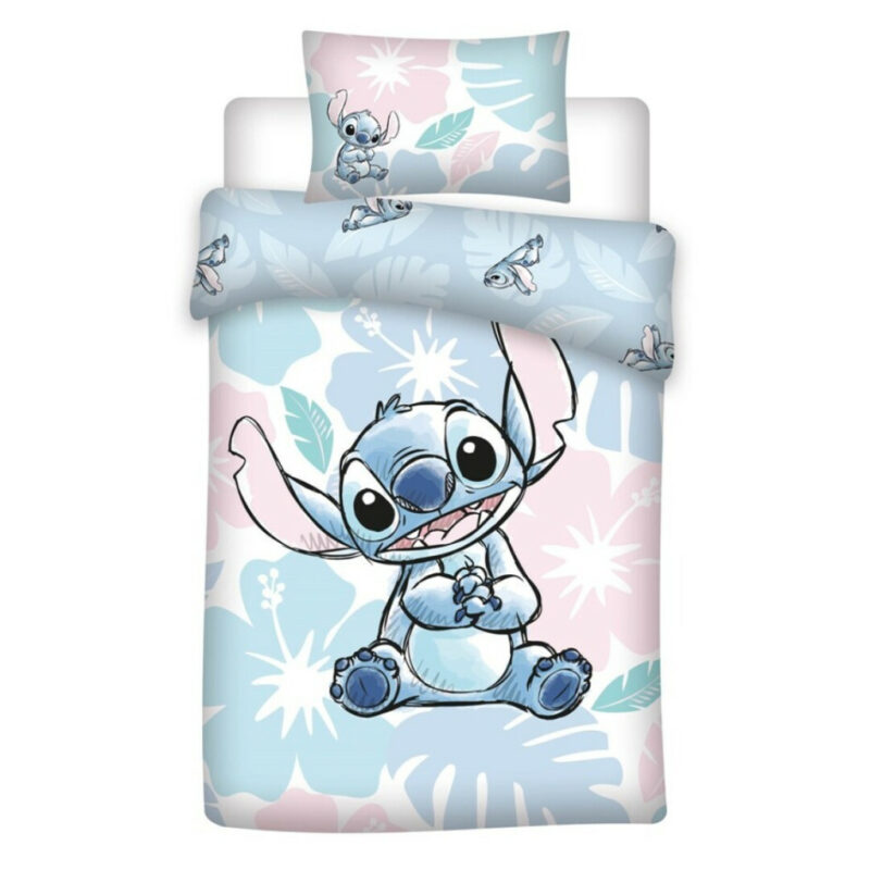 Disney Lilo and Stitch Pastel Βρεφικό Βαμβακερό Σετ Παπλωματοθήκης 2 Τεμαχίων 100×140 και 40×60 cm 5881737