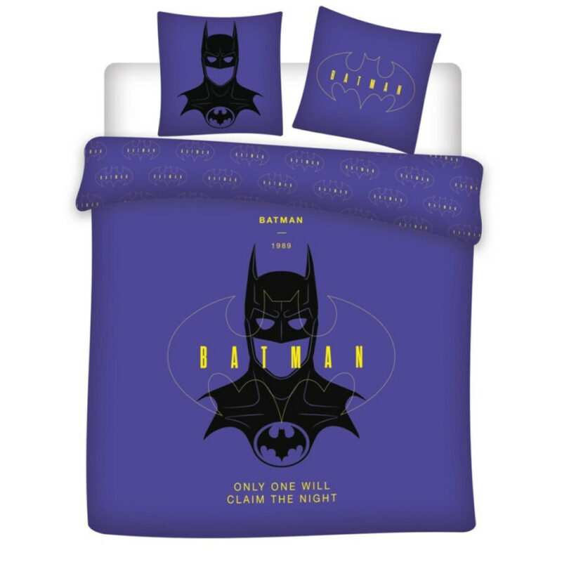 Batman Claim the Night Σετ Διπλή Παπλωματοθήκη Polycotton 3 Τεμαχίων 240×220 και 2×65×65 cm 5886052
