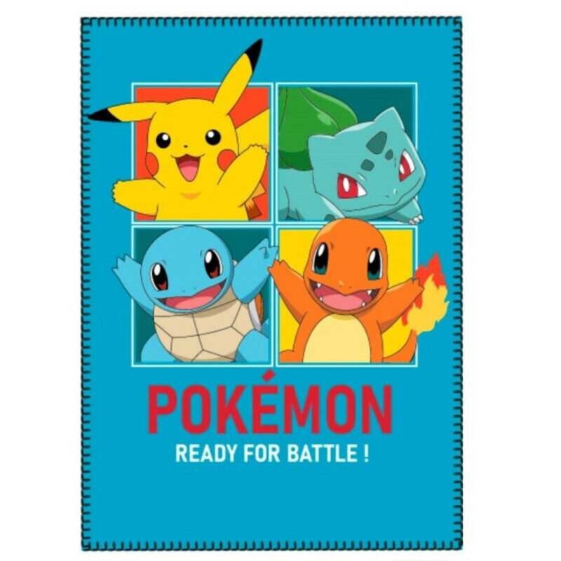 Pokémon Blue Κουβέρτα Polar Fleece 100×140 cm 5873162