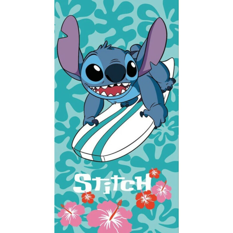 Disney Lilo & Stitch Surfing Πετσέτα Μπάνιου & Θαλάσσης (Fast Dry) 100% microfiber 70×140 cm 5898217