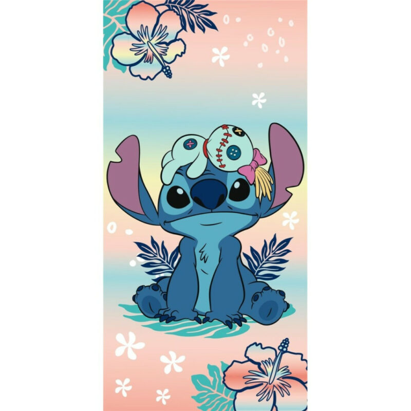 Disney Lilo & Stitch Flower Island Πετσέτα Μπάνιου & Θαλάσσης (Fast Dry) 100% microfiber 70×140 cm 5892562