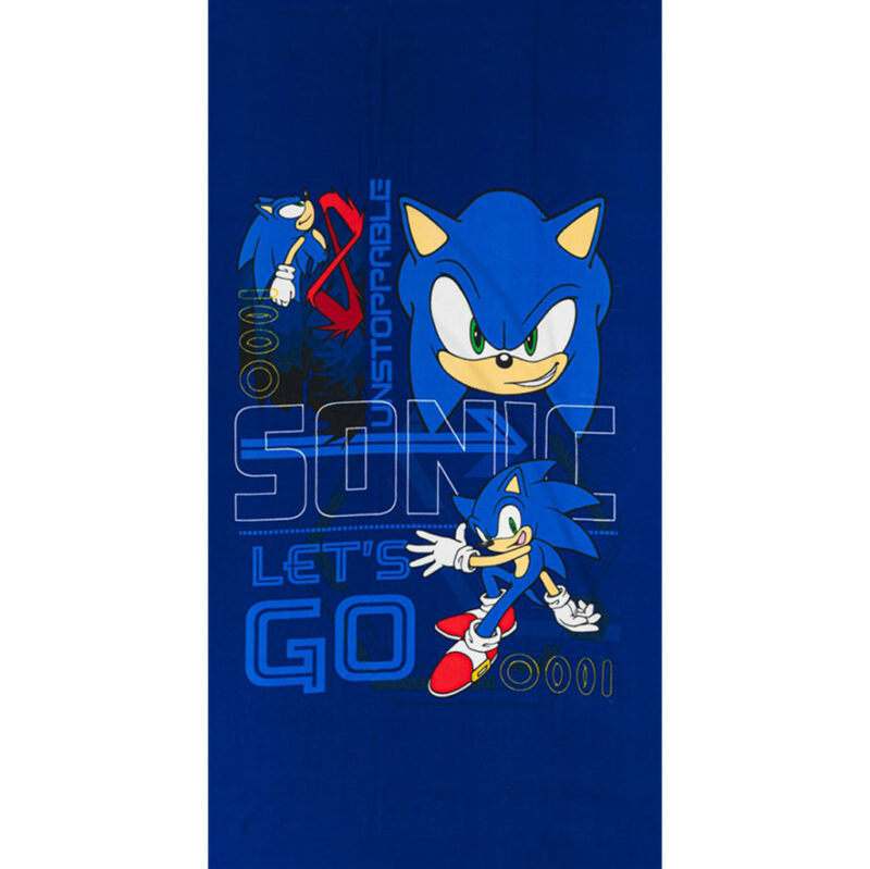 Sonic the Hedgehog Go Blur Πετσέτα Μπάνιου & Θαλάσσης (Fast Dry) 100% microfiber 70×140 cm 5892597