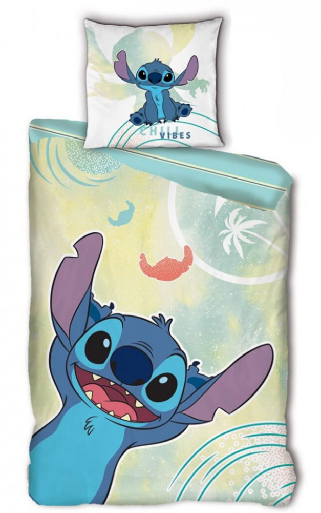 Disney Lilo and Stitch Ohana Dreams Σετ Μονή Παπλωματοθήκη Βαμβακερή 2 Τεμαχίων 140×200 και 65×65 cm 5881734