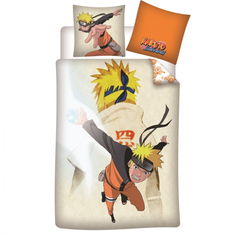 Naruto Ninja Dreams Σετ Μονή Παπλωματοθήκη Βαμβακερή 2 Τεμαχίων 140×200 και 65×65 cm