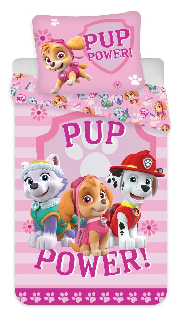 Paw Patrol Pup Power Σετ Μονή Παπλωματοθήκη Βαμβακερή 2 Τεμαχίων 140×200 και 70×90 cm 5873939