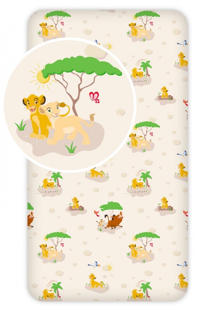 Disney The Lion King Trees παιδικό σεντόνι μονό με λάστιχο 90×200 cm 5899776