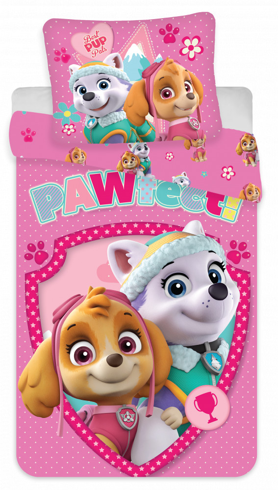 Paw Patrol Pawfect Παιδικό Βαμβακερό Σετ Παπλωματοθήκης 2 Τεμαχίων 100×135 και 40×60 cm 5926579