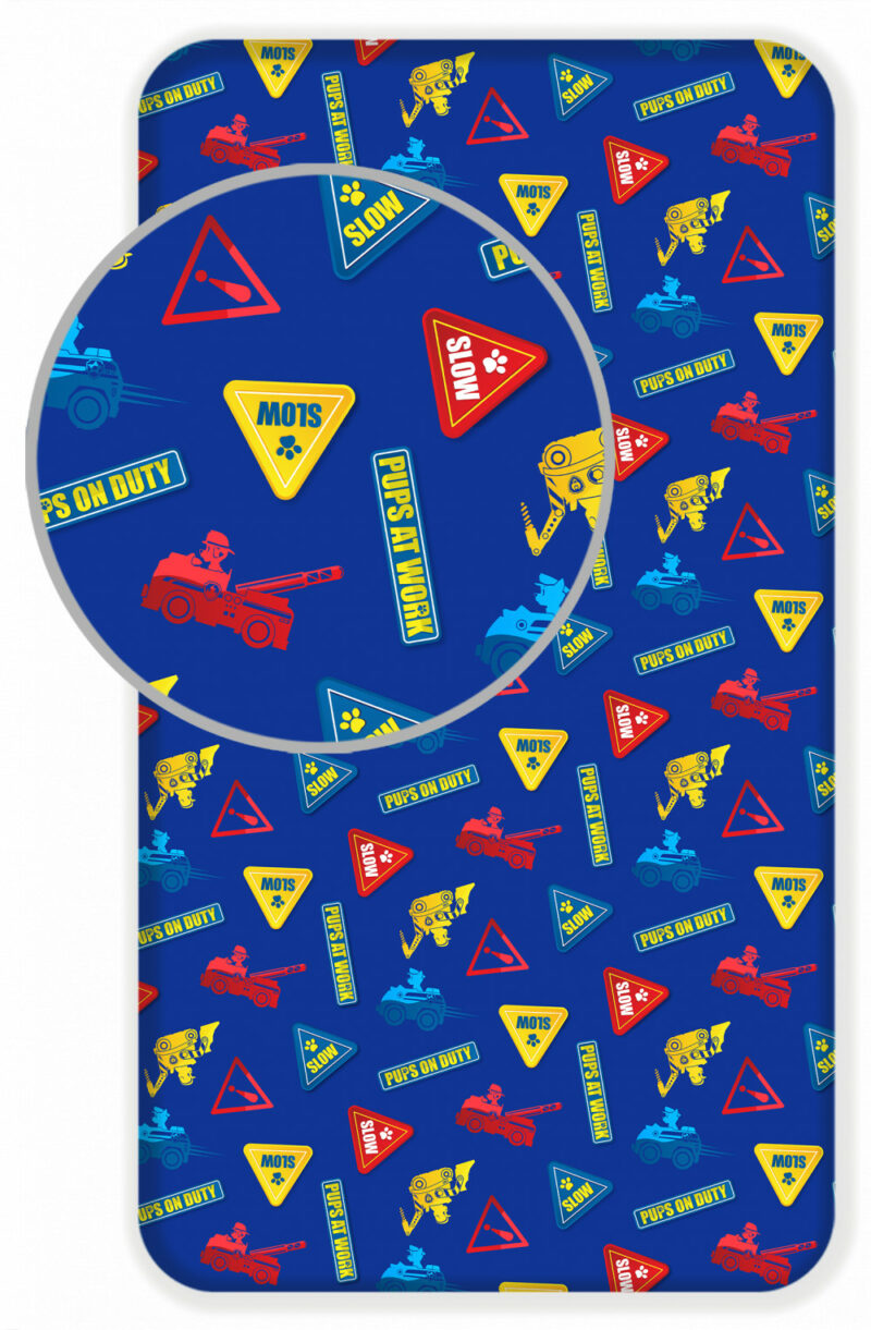 Paw Patrol Signpost παιδικό σεντόνι μονό με λάστιχο 90×200 cm 5899825