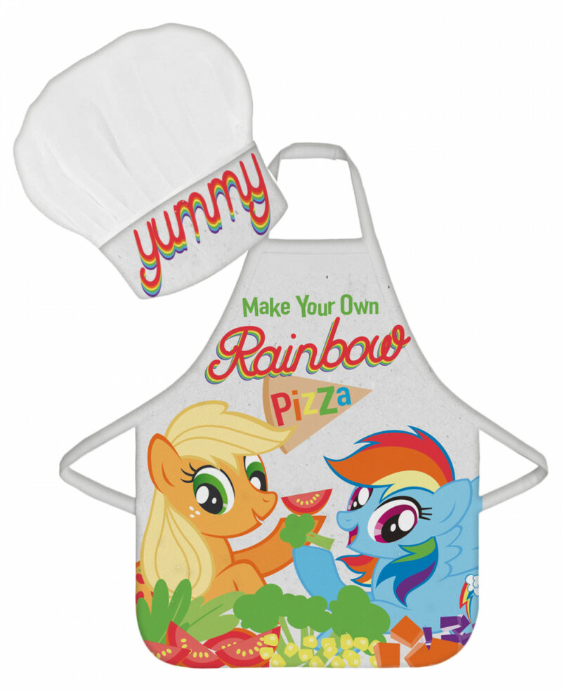 My Little Pony Rainbow Pizza Παιδικό Σετ Ποδιάς Μαγειρικής 2 Τεμαχίων Μεγέθη 3 έως 8 ετών 5897795