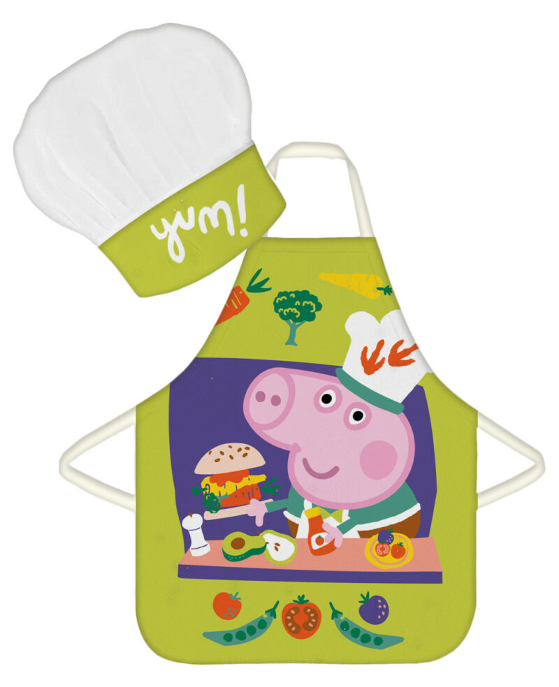 Peppa Pig Yum Παιδικό Σετ Ποδιάς Μαγειρικής 2 Τεμαχίων Μεγέθη 3 έως 8 ετών 5897822