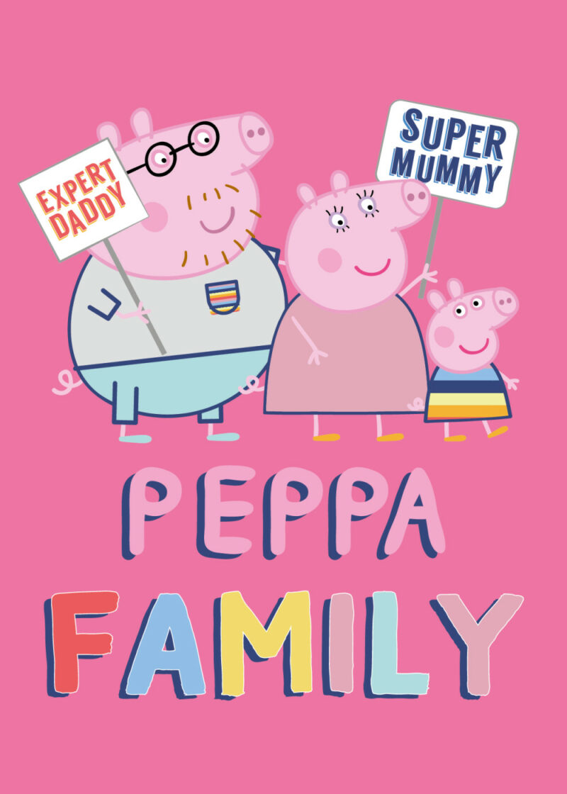 Peppa Pig Family Pink Κουβέρτα Fleece 100×140 cm 5873135