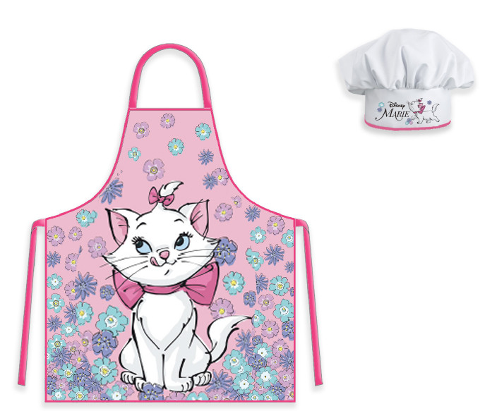 Disney Marie Flower Garden Cat Παιδικό Σετ Ποδιάς Μαγειρικής 2 Τεμαχίων Μεγέθη 3 έως 8 ετών 5897758