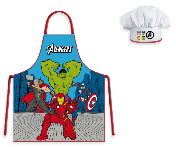 Avengers Classic Comic Style Classic Comic Style Παιδικό Σετ Ποδιάς Μαγειρικής 2 Τεμαχίων Μεγέθη 3 έως 8 ετών 5897713