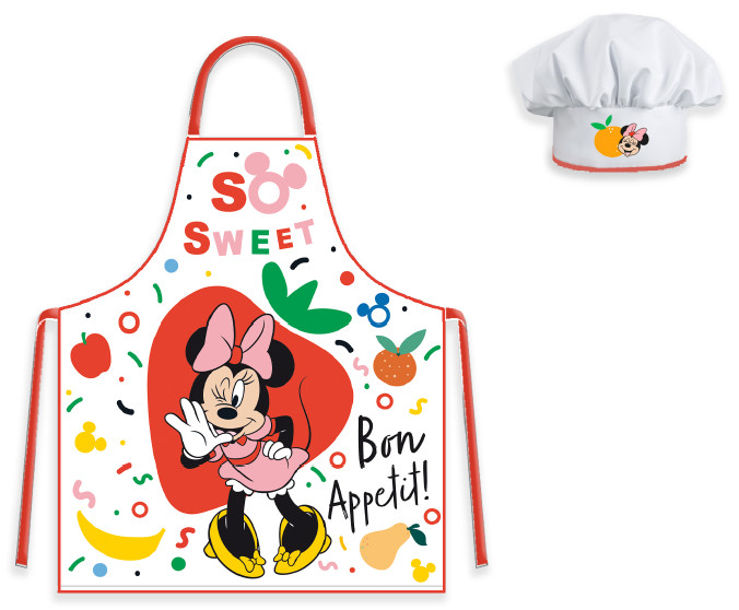 Disney Minnie So Sweet children Παιδικό Σετ Ποδιάς Μαγειρικής 2 Τεμαχίων Μεγέθη 3 έως 8 ετών 5897778