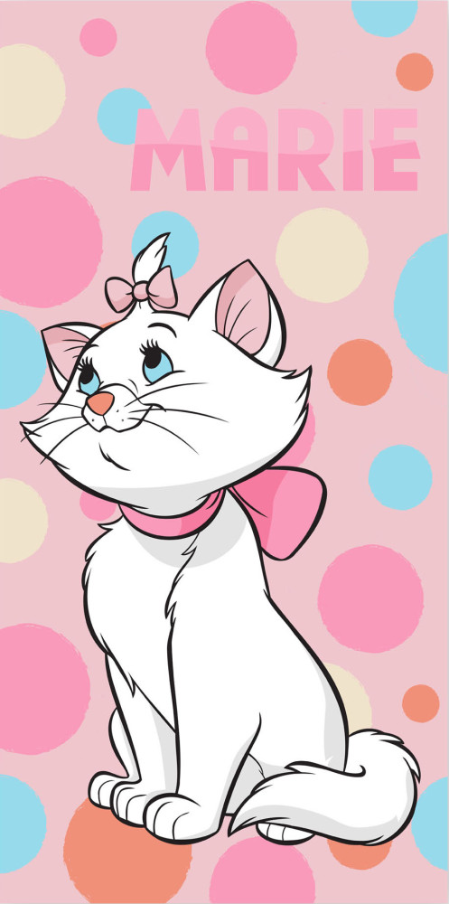 Disney Marie Bubble cat Πετσέτα Μπάνιου & Θαλάσσης 100% Βαμβάκι 70×140 cm 5879870
