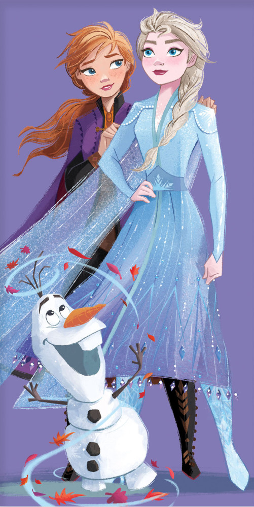 Disney Frozen Purple Πετσέτα Μπάνιου & Θαλάσσης 100% Βαμβάκι 70×140 cm 5879864