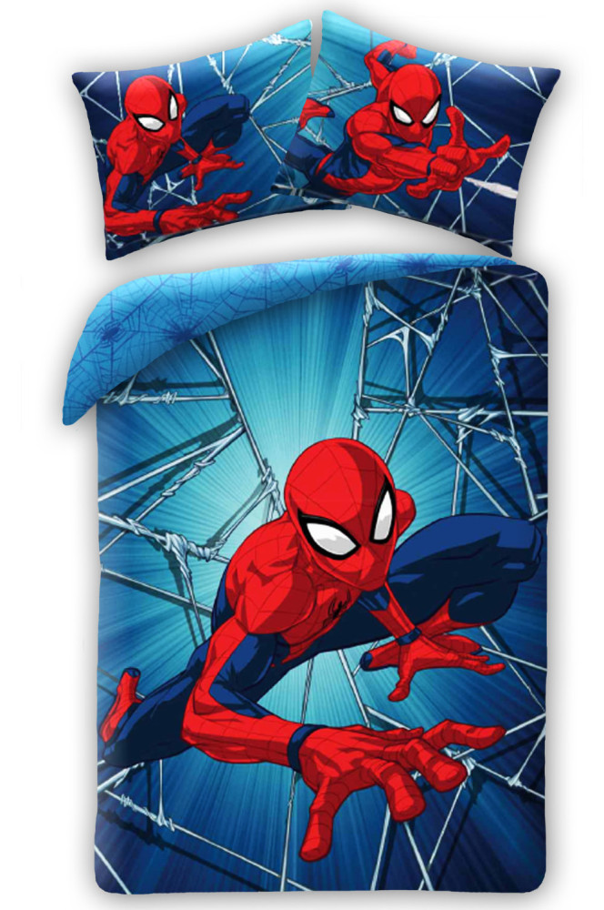Spiderman Dynamic Βρεφικό Βαμβακερό Σετ Παπλωματοθήκης 2 Τεμαχίων 100×135 και 40×60 cm 5899690