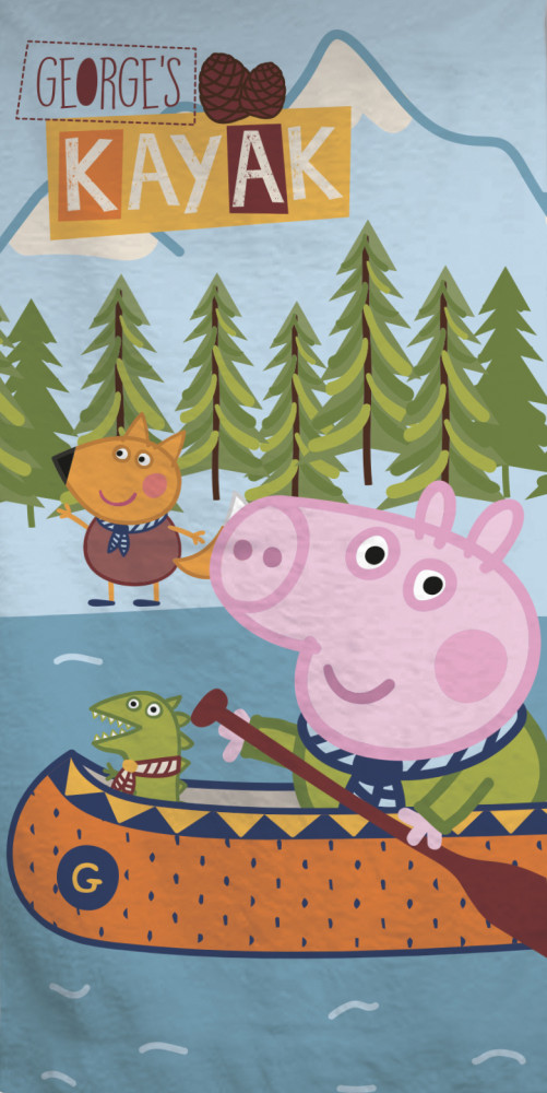 Peppa Pig Kayak Πετσέτα Μπάνιου & Θαλάσσης 100% Βαμβάκι 70×140 cm 5879934