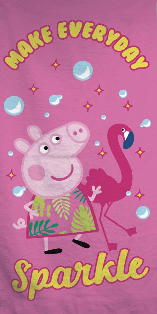 Peppa Pig Sparkle Πετσέτα Μπάνιου & Θαλάσσης 100% Βαμβάκι 70×140 cm 5879936