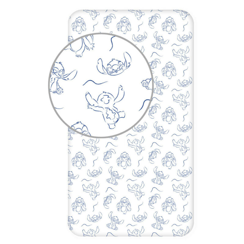 Disney Lilo and Stitch Stellar Waves παιδικό σεντόνι μονό με λάστιχο 90×200 cm 5899788